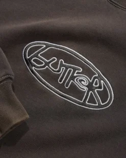 Zip-Thru Hoods|Pullover Hoods-Butter Goods Abei Crewneck, Wahed Back