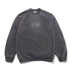 Zip-Thru Hoods|Pullover Hoods-Butter Goods Abei Crewneck, Wahed Navy