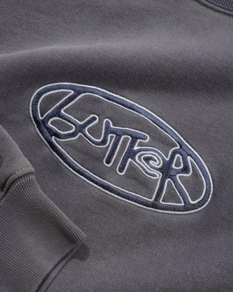 Zip-Thru Hoods|Pullover Hoods-Butter Goods Abei Crewneck, Wahed Navy