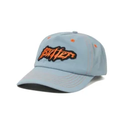 Hats|Beanies-Butter Goods Amplify Snapback Cap, Stone Blue