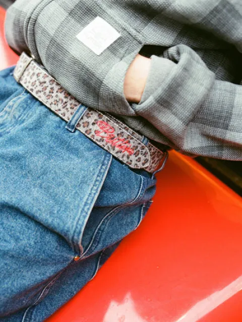 Accessories-Butter Goods Animal Hide Belt, Leopard