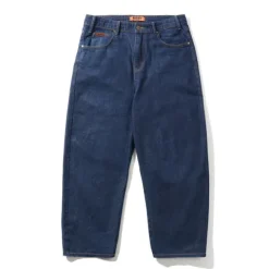 Denim Jeans|Pants-Butter Goods Baggy Denim Jeans, Dark Indigo