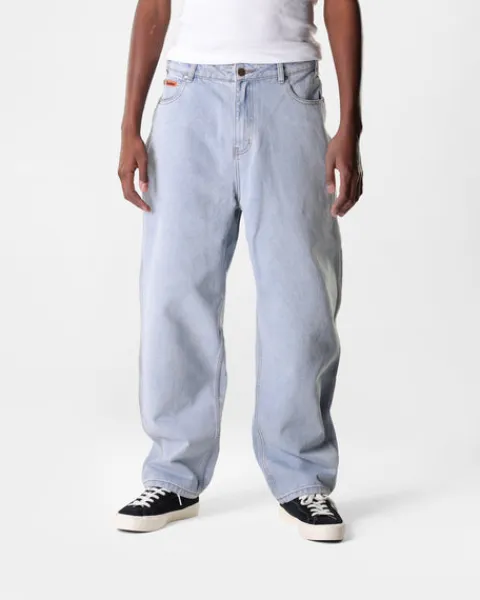 Denim Jeans|Pants-Butter Goods Baggy Denim Jeans, Light Blue
