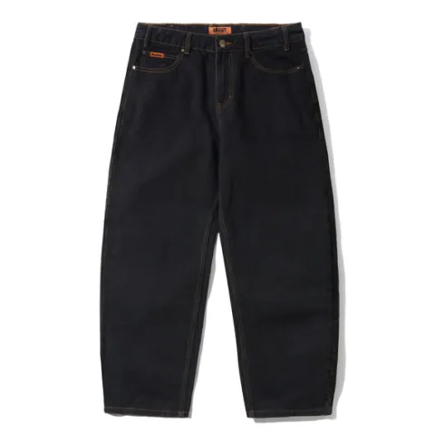 Denim Jeans|Pants-Butter Goods Baggy Denim Jeans, Washed Black