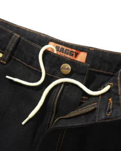 Denim Jeans|Pants-Butter Goods Baggy Denim Jeans, Washed Black