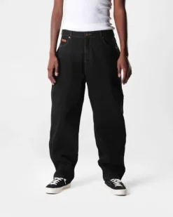 Denim Jeans|Pants-Butter Goods Baggy Denim Jeans, Washed Black