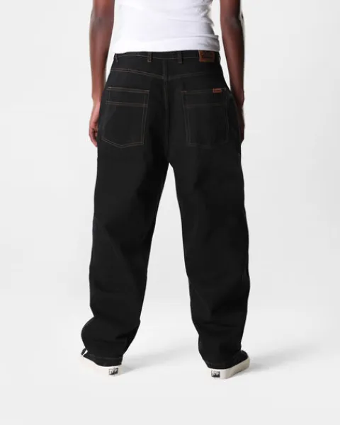 Denim Jeans|Pants-Butter Goods Baggy Denim Jeans, Washed Black