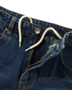 Denim Shorts|Shorts-Butter Goods Baggy Denim Shorts, Distressed Indigo