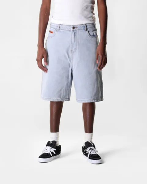 Denim Shorts|Shorts-Butter Goods Baggy Denim Shorts, Light Blue