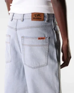 Denim Shorts|Shorts-Butter Goods Baggy Denim Shorts, Light Blue