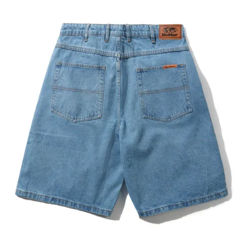 Denim Shorts|Shorts-Butter Goods Baggy Denim Shorts, Washed Indigo