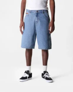 Denim Shorts|Shorts-Butter Goods Baggy Denim Shorts, Washed Indigo