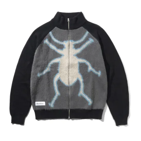 Knits-Butter Goods Beete Zip-Thru Knit weater, Back