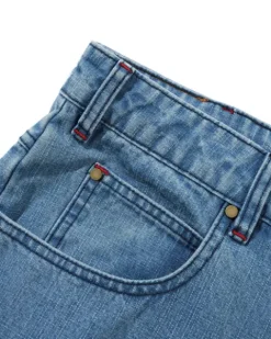 Denim Jeans|Pants-Butter Goods Blotch Denim Jeans, Streaky Blue