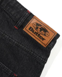 Denim Jeans|Pants-Butter Goods Blotch Denim Jeans, Streaky Black