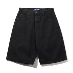 Denim Shorts|Shorts-Butter Goods Blotch Denim Shorts, Streaky Black