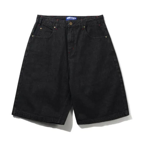 Denim Shorts|Shorts-Butter Goods Blotch Denim Shorts, Streaky Black