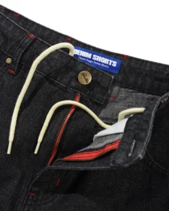 Denim Shorts|Shorts-Butter Goods Blotch Denim Shorts, Streaky Black