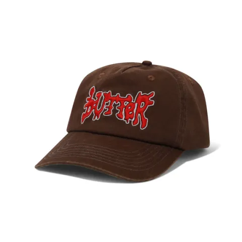 Hats|Beanies-Butter Goods Blotch 5 Panel Cap, Bark