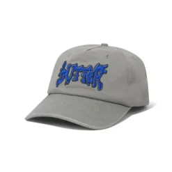 Hats|Beanies-Butter Goods Blotch 5 Panel Cap, Cool Grey
