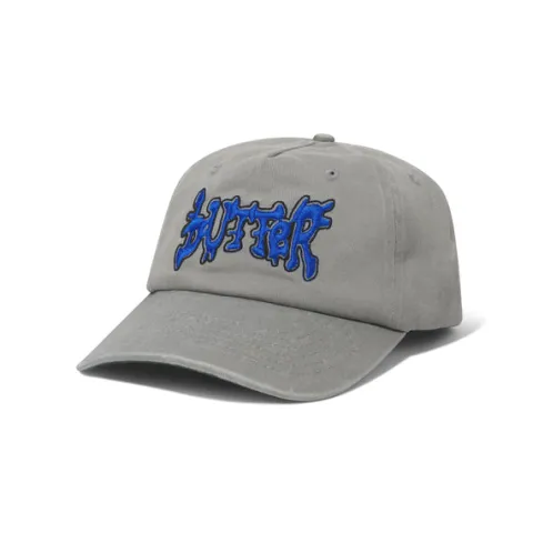 Hats|Beanies-Butter Goods Blotch 5 Panel Cap, Cool Grey