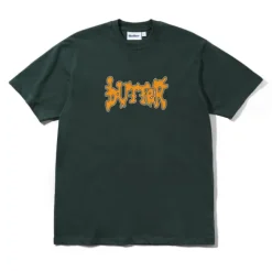 T-Shirts-Butter Goods Botch Tee, Dark Foret