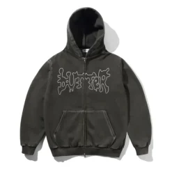 Zip-Thru Hoods|Pullover Hoods-Butter Goods Botch Zip-Thru Hood, Wahed Back