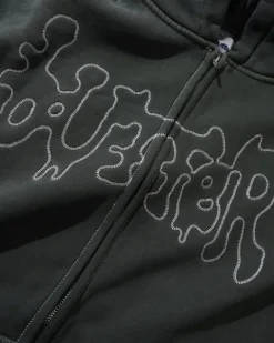 Zip-Thru Hoods|Pullover Hoods-Butter Goods Botch Zip-Thru Hood, Wahed Back