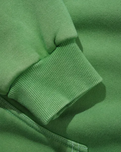 Zip-Thru Hoods|Pullover Hoods-Butter Goods Botch Zip-Thru Hood, Wahed Green