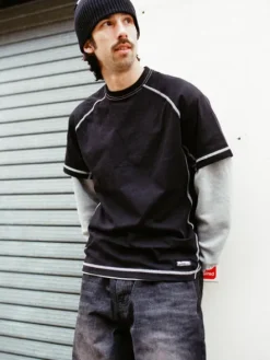 T-Shirts-Butter Goods Ciff Contrat Tee, Du int