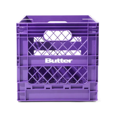 Record Crates-Butter Goods Collapsable Record Crate, Purple