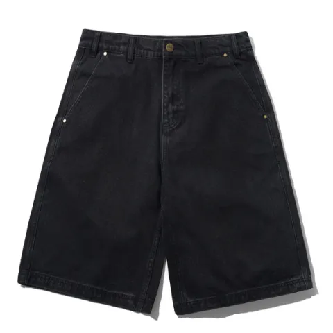 T-Shirts|Pullover Hoods-Butter Goods Denim Work Shorts, Black