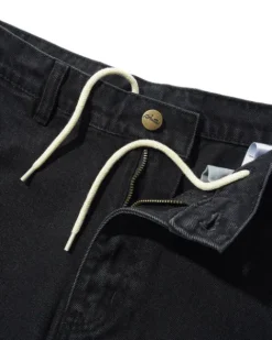T-Shirts|Pullover Hoods-Butter Goods Denim Work Shorts, Black