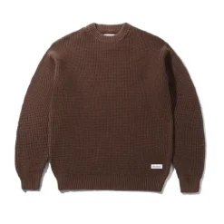 Knits-Butter Goods Ditreed Waffe Knit weater, Wahed Bark