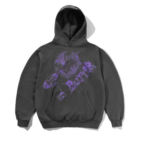 Zip-Thru Hoods|Pullover Hoods-Butter Goods Dri Puover Hood, Wahed Dark Grey