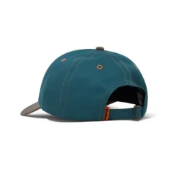Hats|Beanies-Butter Goods Footprints 6 Panel Cap, Teal