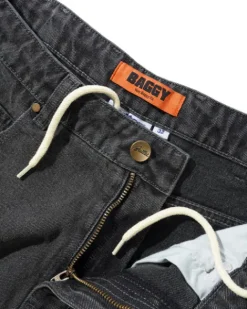Denim Jeans|Pants-Butter Goods Garage Denim Jeans, Faded Black