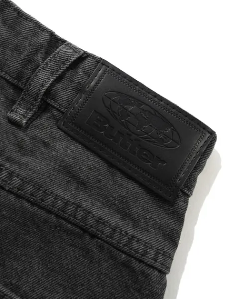 Denim Shorts|Shorts-Butter Goods Garage Denim Shorts, Faded Black