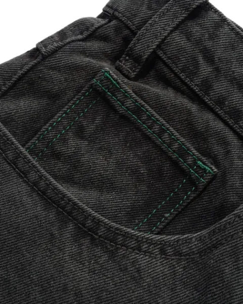 Denim Shorts|Shorts-Butter Goods Garage Denim Shorts, Faded Black