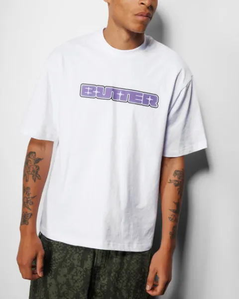 T-Shirts-Butter Goods Gint Tee, White