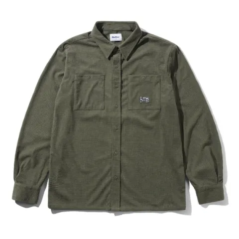 Shirts| Shirts-Butter Goods Grid Cord Overhirt, Oive