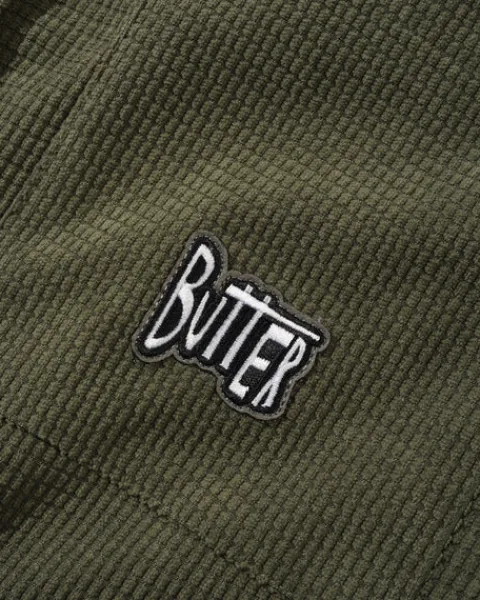 Shirts| Shirts-Butter Goods Grid Cord Overhirt, Oive