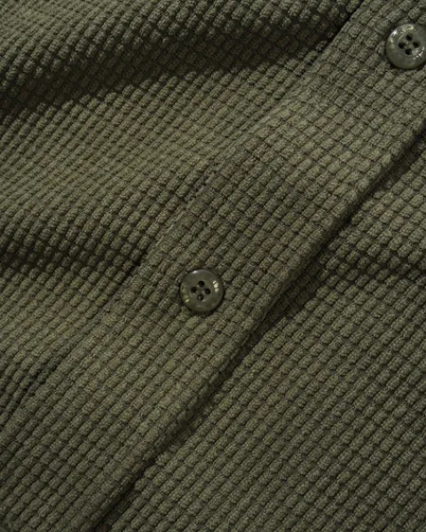 Shirts| Shirts-Butter Goods Grid Cord Overhirt, Oive