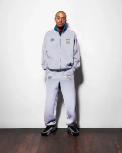 Jackets-Butter Goods Internationae Track Jacket, Grey