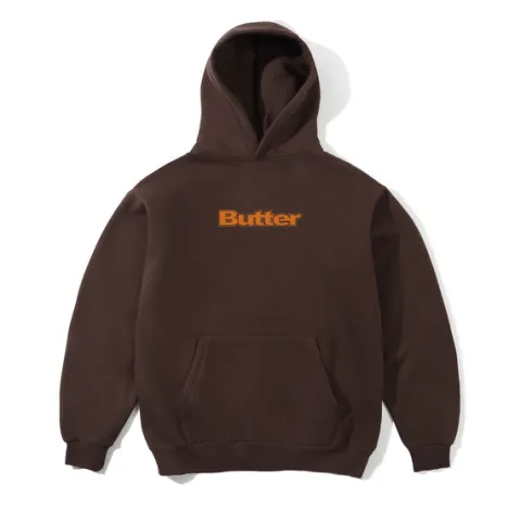 T-Shirts|Pullover Hoods-Butter Goods ogo Puover Hood, Dark Brown
