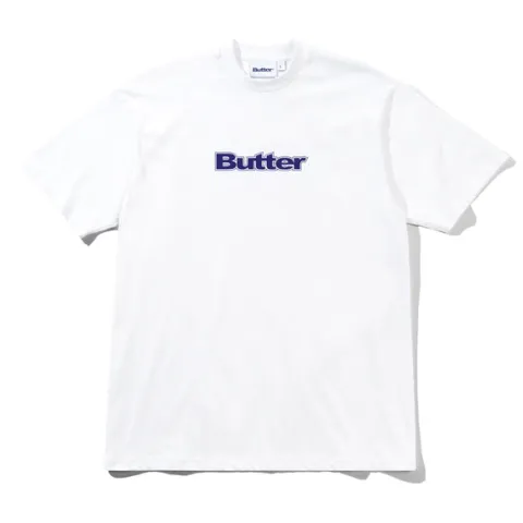 T-Shirts|Pullover Hoods-Butter Goods ogo Tee, White