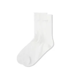 Accessories-Butter Goods Mid-Cut Socks, White