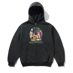 Zip-Thru Hoods|Pullover Hoods-Butter Goods Niai Zip-Thru Hood, Wahed Back