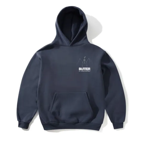 Zip-Thru Hoods|Pullover Hoods-Butter Goods Nocturna Puover Hood, tee