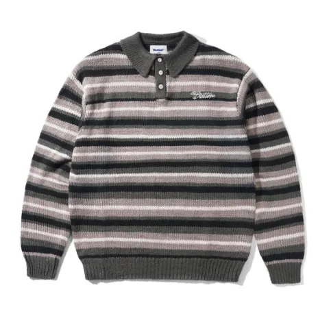 Knits-Butter Goods Obre tripe Knit weater, Back